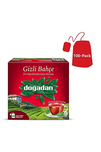 Doğadan حديقة سرية 100 كيس شاي أسود × 3 عبوات