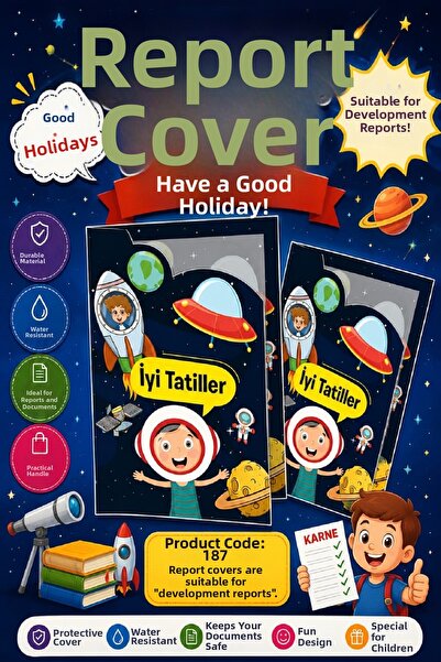 Ata Yayıncılık Ata School Report Book Cover (Suitable for Development Files) ...