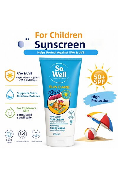 Sowell Sun Care Kids Spf 50+ Children's Sunscreen Helps Protect Against Uva &...