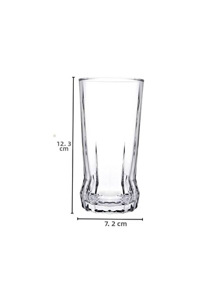 Paşabahçe Curved Design Water and Soft Drink Glass 285 Cc Set of 3