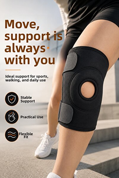 Marsilyan Adjustable Patella Support Knee Brace Velcro Knee Bandage Protector...