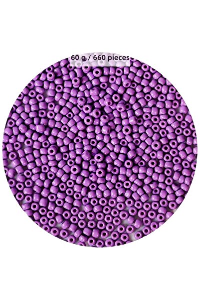 Generic Brand Purple Color 4 mm Approx 660 Pieces / 60 Grams Glass Beads Need...