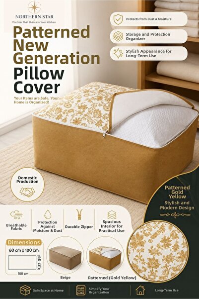 Northern Star Durable Pillow Bag with Complete Zipper from Top to Bottom, Fle...