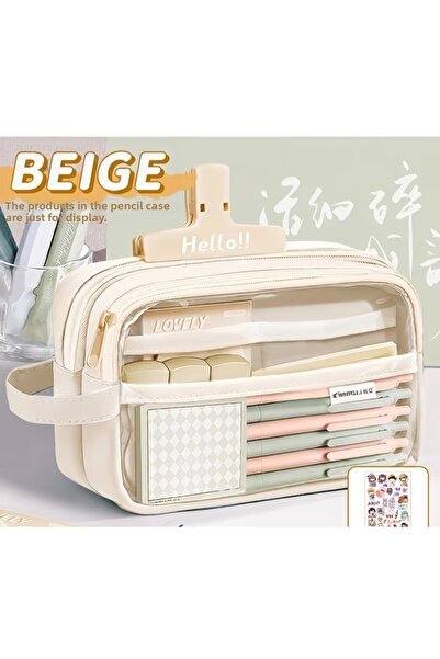 iyzi Large capacity pencil box pen holder school supplies cosmetic organizer