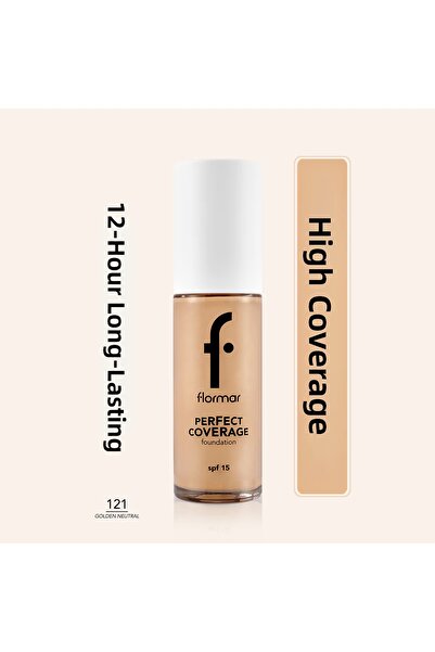 Flormar كريم أساس بتغطية مثالية وغني بالصبغات مع عامل حماية من الشمس SPF15 رق...