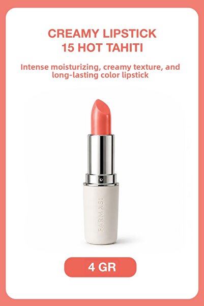 Farmasi 15 Hot Tahiti Creamy Lipstick - 4 gr