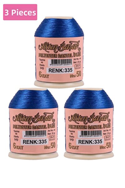 Royaleks Group 3 Pieces of Gold Spike Needle and Lace Thread 20 Gr - Royaleks...