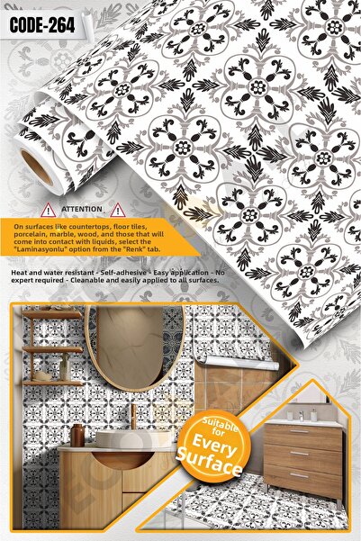 DECOMALL CODE-264 Rezistent la apă Bucătărie Baie Pardoseală Mobilier din mar...