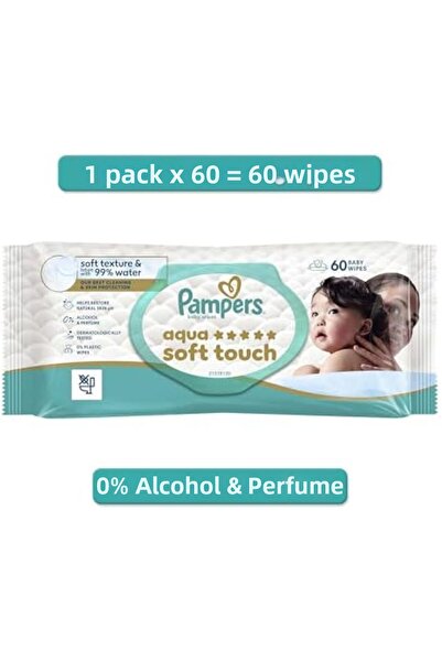 Yıldızan Aqua Soft Touch Baby Wet Towel 1 Pack 60 Sheets 931845