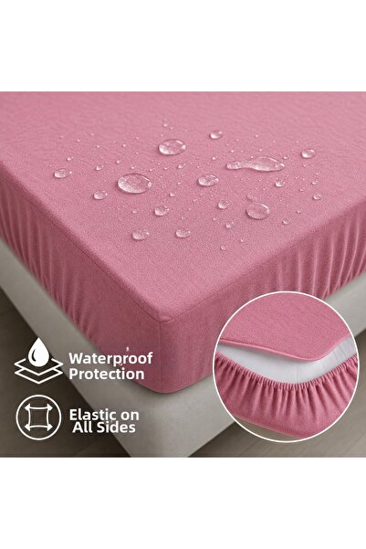 nnevora Double Waterproof Mattress Protector 160 X 200 cm 4 Sides Fully Elast...