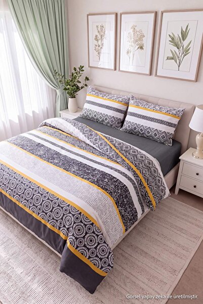TRENDYOLMİLLA HOME Double Easy-Iron Duvet Cover Set TPHAW26CKN00019