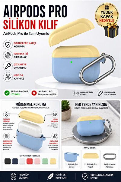 Mcstorey غطاء بديل من السيليكون غير اللامع متوافق مع Airpods Pro PT-P4 مع هدية