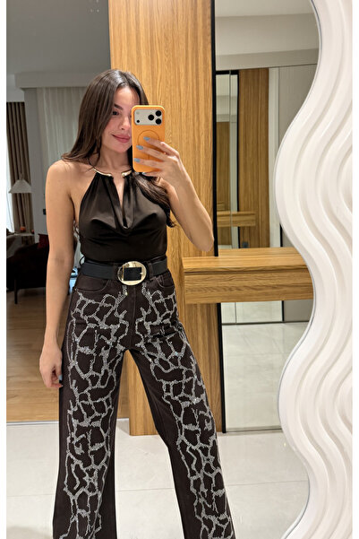 Perry Boutique Γυναικείο κορμάκι με λεπτομέρεια κολιέ