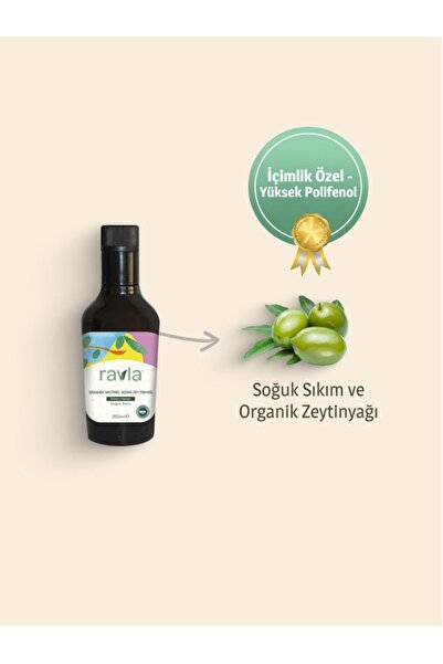 Ravla Organik Zeytinyağı – Bebek ve Çocuklara Özel Yüksek Polifenol Serisi 250ml