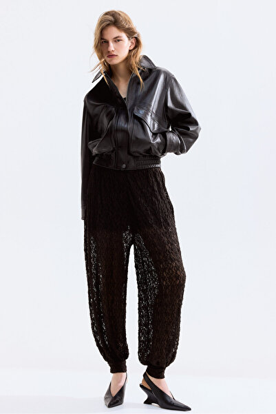 H&M Dantel Görünümlü Pantolon