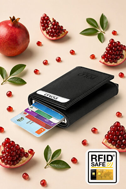 POLOGRAND London Γνήσιο πορτοφόλι Unisex με αυτόματο μηχανισμό με θήκη για κά...