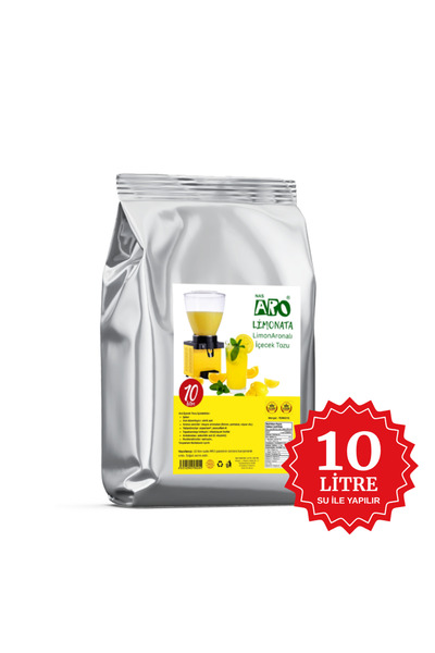 Aro LİMONATA 10 Litre için 450gr toz , Limon Aromalı içecek tozu, Limonata Özü