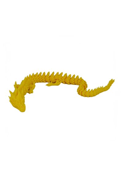 Sani figurină, dragon, 30 cm, imprimare 3D, galben