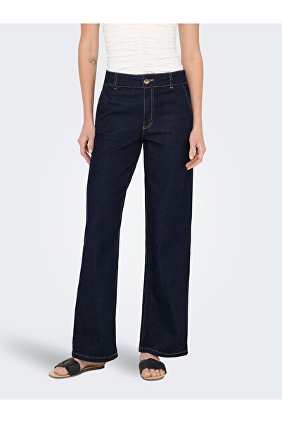 JDY Jeans mit weitem Bein JDYGEGS Hohe Taille Weiter Beinschnitt Jeans