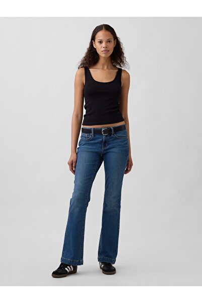GAP Kadın Mavi Low Rise Straight Jean Pantolon