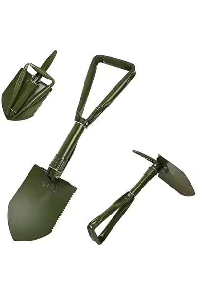 Forestia Profesyonel Büyük Boy Portatif Katlanabilir Kamp Küreği - (59 cm) Ba...