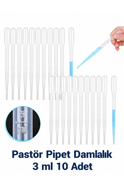 Labolist Pastör Pipeti Non Steril Damlalık 3 ml Plastik 10 Adet