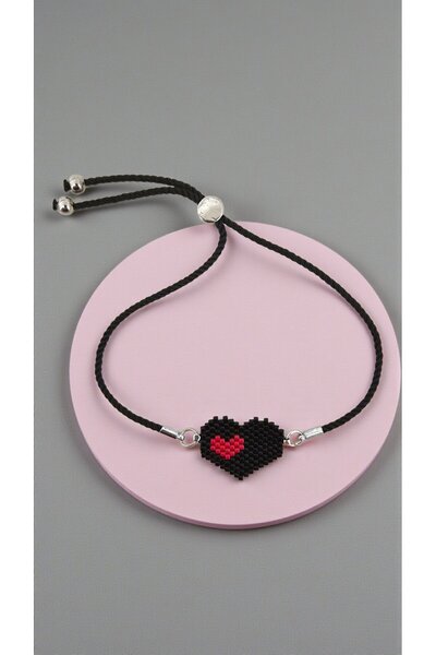 SEARD Miyuki Beads Handmade Heart Adjustable Bracelet 1