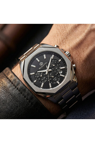Bigotti Raffinato Silver Stainless Steel Watch for Men BG.1.10687-2