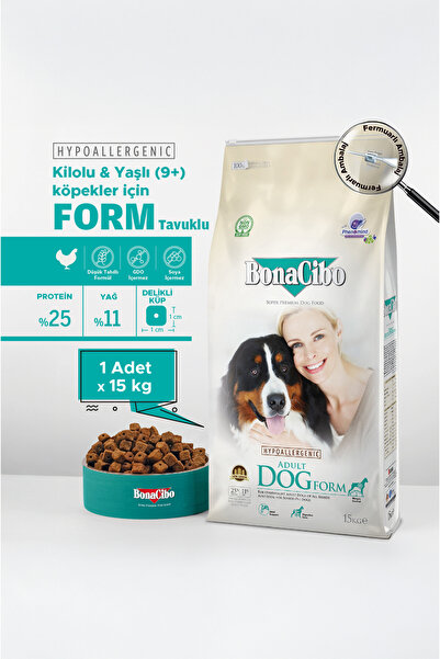 BonaCibo Adult Dog Form 15 Kg Form Tavuklu Yetişkin Köpek Maması