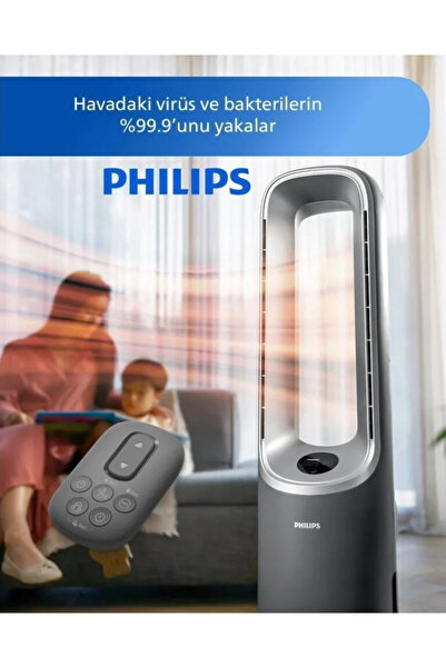 Philips 70 m² Etkili 3'ü 1 Arada Hava Temizleyici Isıtıcı ve Vantilatör Yapay...