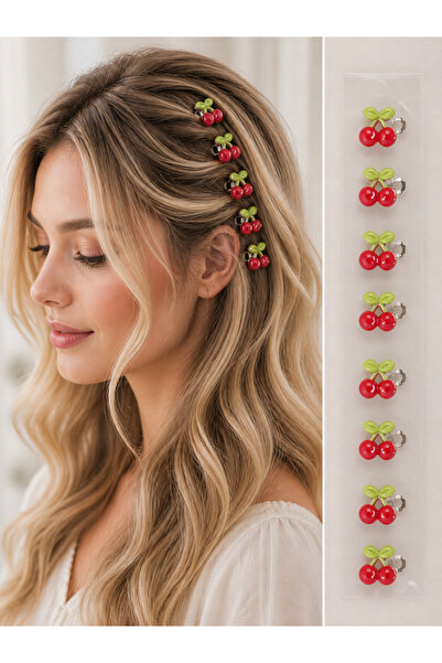 Nildesign Kadın&Kız Trend Klipsli Saç küpesi toka 8’li set 1 paket(soru sor R...