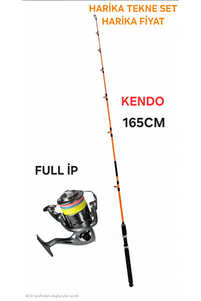 Kendo Holiday Boat 1.65m 100-250gr 2 Parça Olta Kamışı+FP 5000 METAL MAKİNA İ...