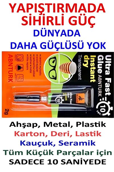 abnturk Dünyanın 1 Numaralı Yapıştırıcısı Süper Hızlı Gözlük Çerçevesi Fincan...