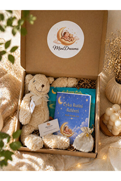 Minidreams Bebek Uyku Rutini Seti (5 Parça)–Uyku Arkadaşı, Kitap, Rehber | Be...