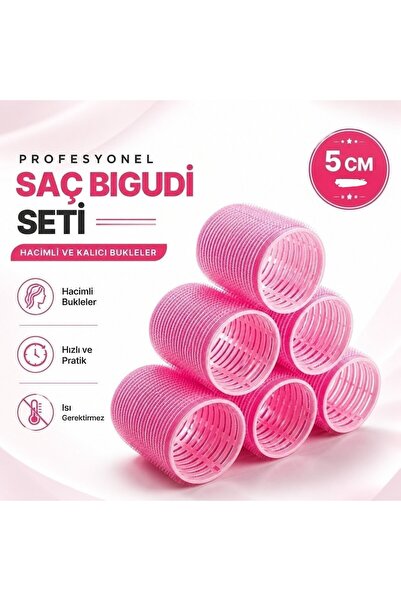 PİRAYE AKSESUAR Ondulator de păr cu velcro, cu lățime de 5 cm, dimensiune mar...