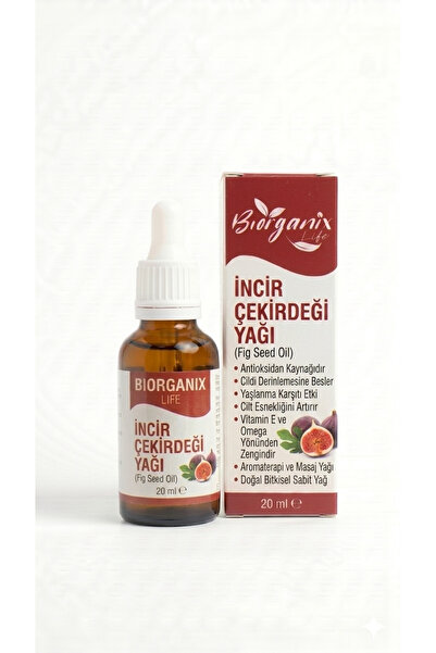 BİORGANİX Life İncir Çekirdeği Yağı 20 ml – %100 Saf & Yoğun Cilt Bakımı!