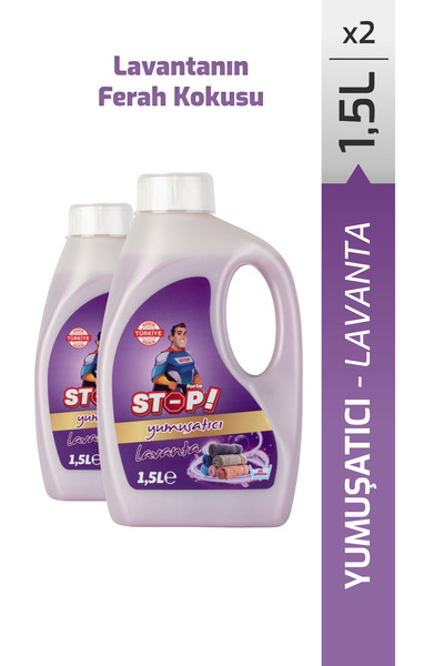 STOP Forte 2'li Çamaşır Yumuşatıcı 1.5 Litre Lavanta