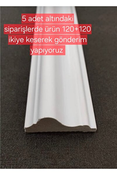 Genel Markalar Dekoratif Boyanabilir Duvar Çıtası 6 Cm En 240 Cm Uzunluk