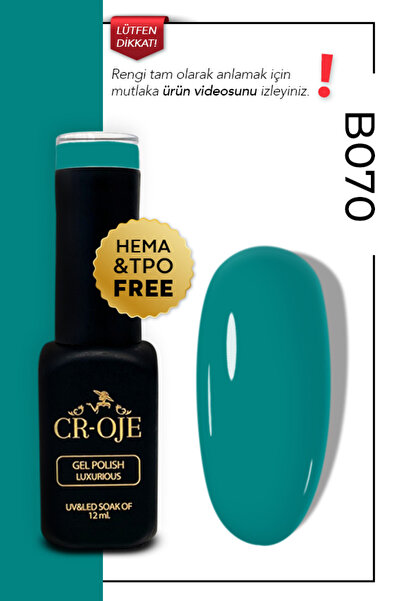 CROJE KALICI OJE Kalıcı Oje B070 Mavi (12 ML.)