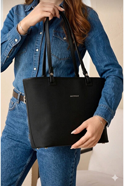 Just Polo JUST&POLO Kadın Siyah El ve Omuz Çantası-BD6049
