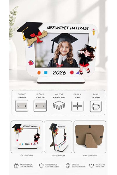 ahgbtoys Mezuniyet Hatırası Çerçeve (5 Adet ) Erkek Ve Kız Modeli