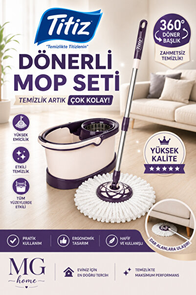 VENON Storm Dönerli Kovalı Temizlik Seti 10 LT KAPASİTELİ Yeni Nesil Temizlik...