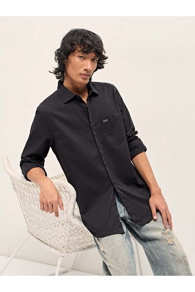 The Bear House Men's long Sleeve Shirt, breathable, soft comfort Fabric