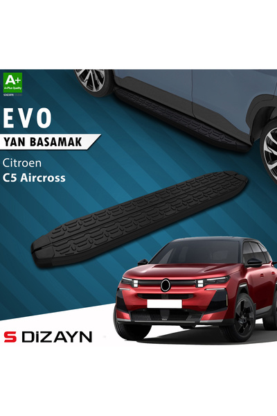 S Dizayn S-Dizayn Citroen E-C5 Aircross Elektrikli Evo Siyah Yan Basamak 193 ...