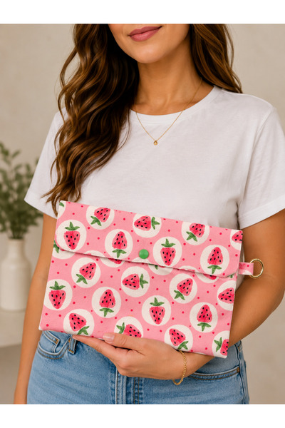 By Selen Suyolcu Clutch Model Çok Amaçlı Astarlı Makyaj & Seyahat Çantası