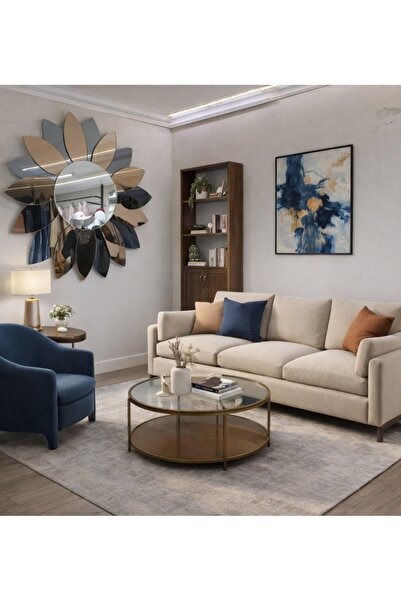 Parıltı Ayna Salon Duvar Aynası