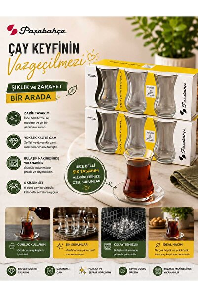 Paşabahçe Kandilli 6'lı Çay Bardağı