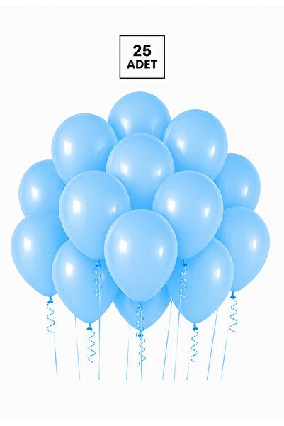 Balonsan Light Blue Color Balloon 25 Pieces