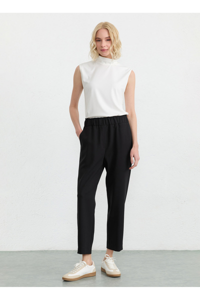 Selen Siyah Kadın Pantolon 26YSL5575