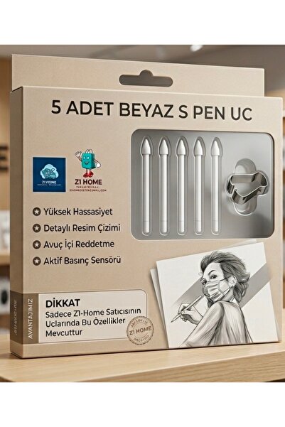 Z1 Home Samsung Tablet S pen Kalem Yedek Uç Tab S6/S7/S8/S9/S10 Tüm Modelleri...